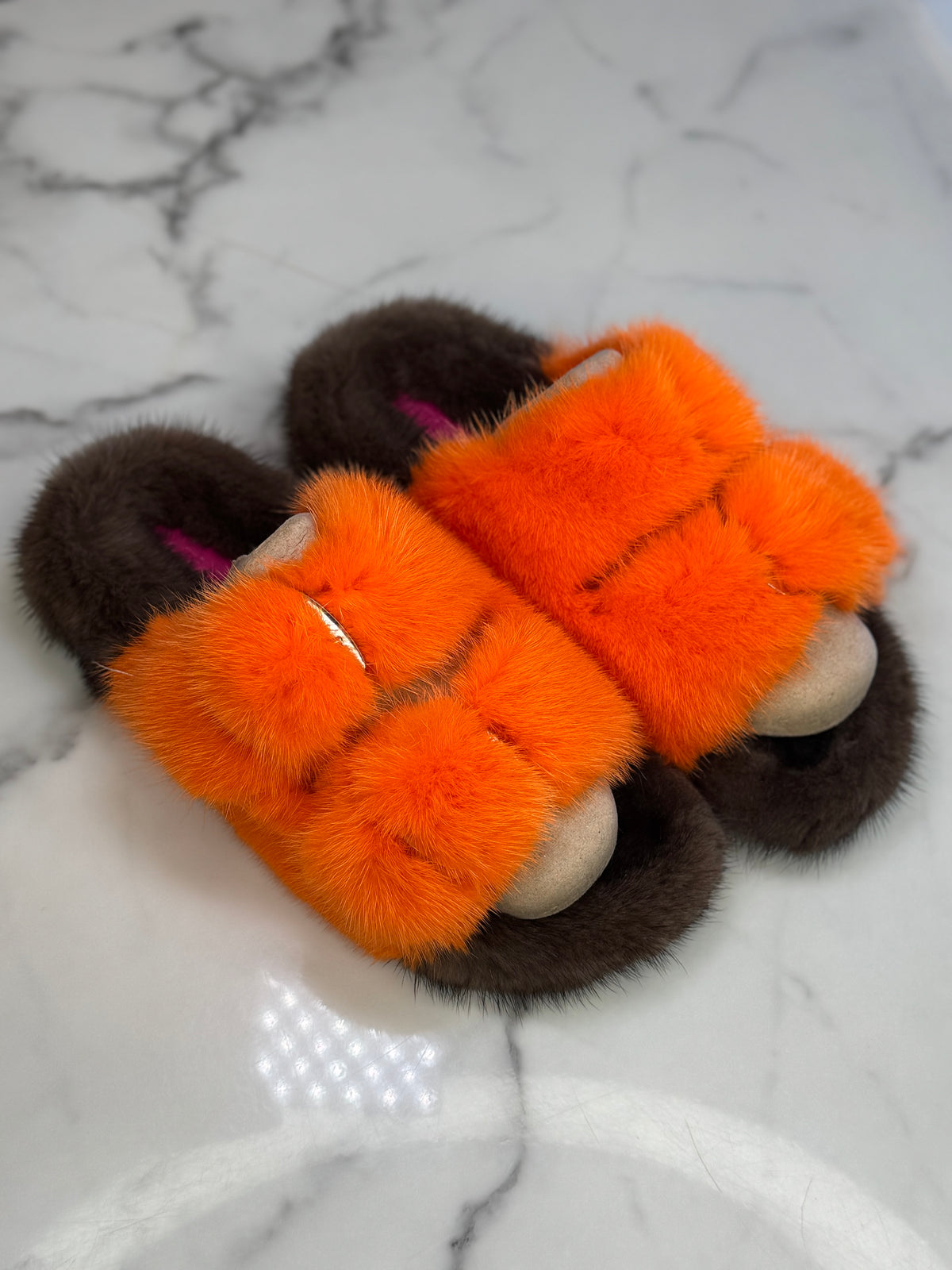 Oversized Mink OUTDOOR Slides