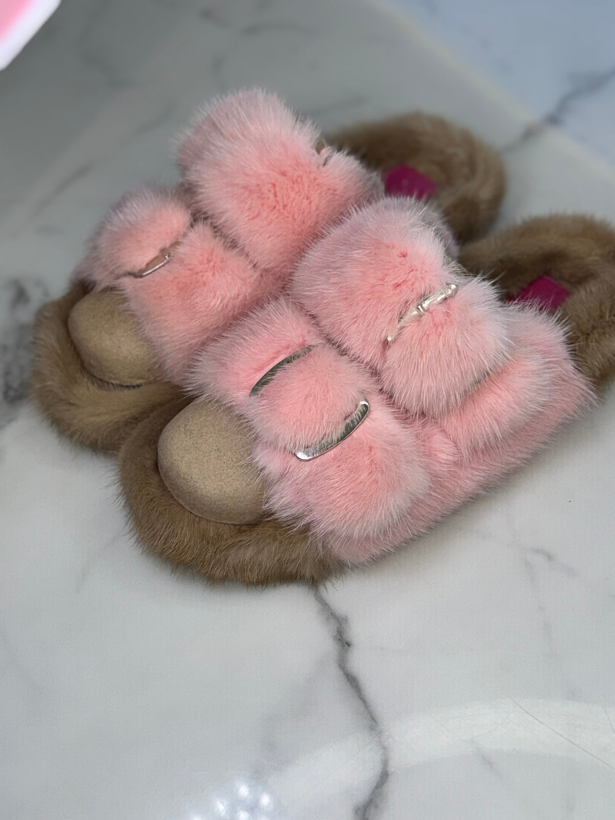 Oversized Mink OUTDOOR Slides