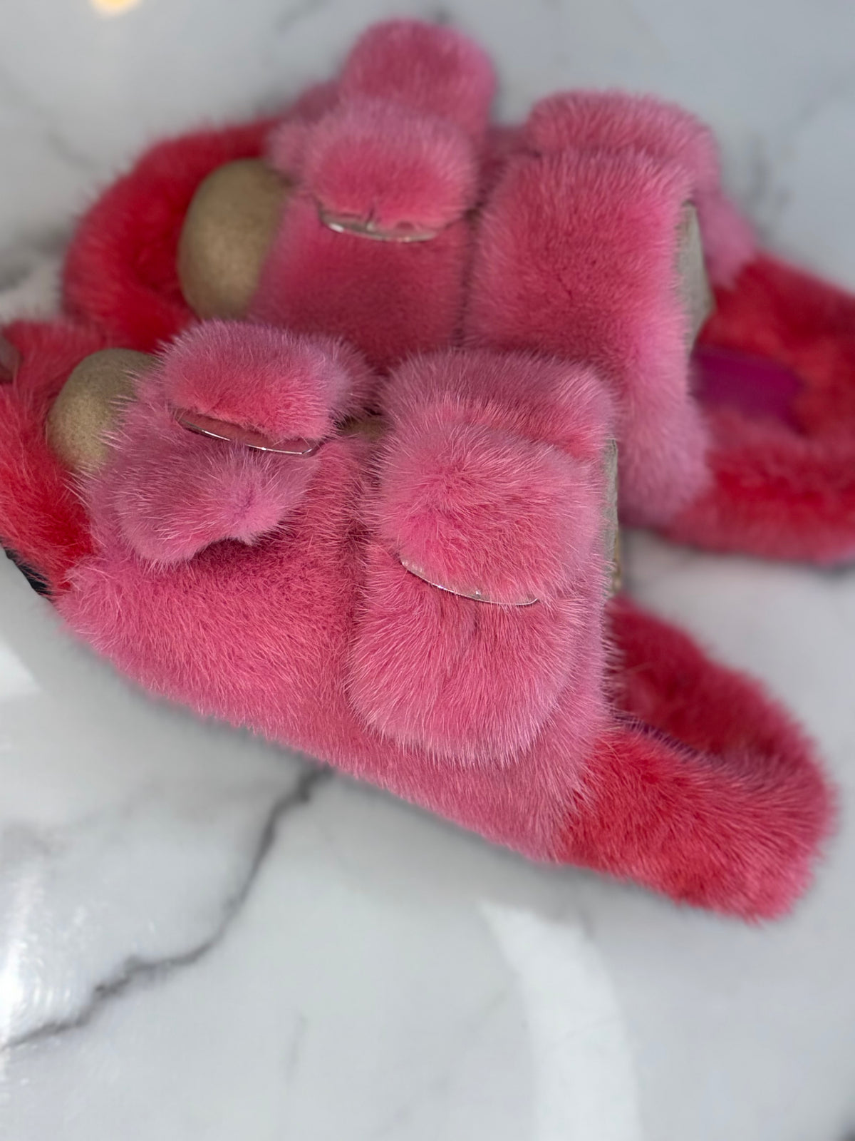 Oversized Mink OUTDOOR Slides