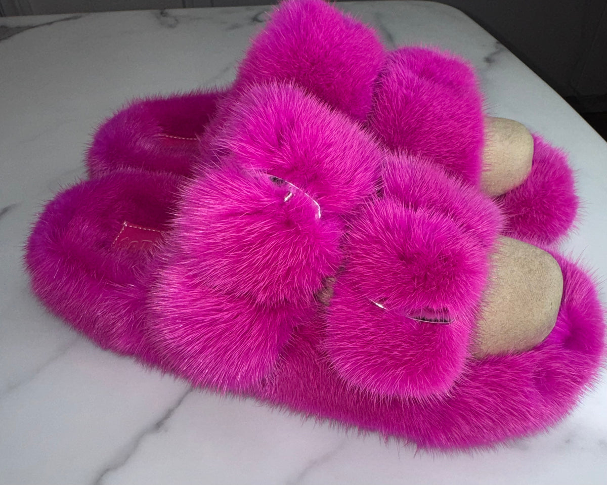 Oversized Mink OUTDOOR Slides