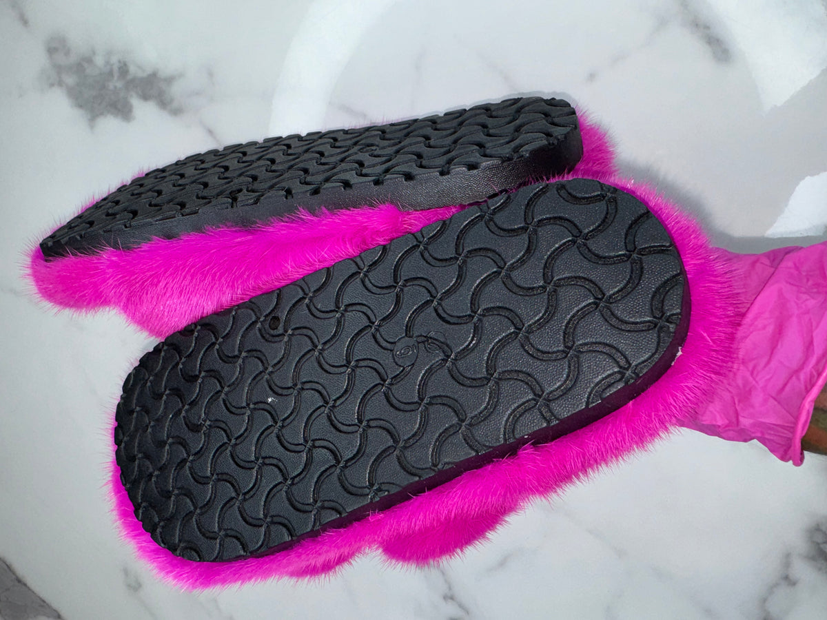 Oversized Mink OUTDOOR Slides