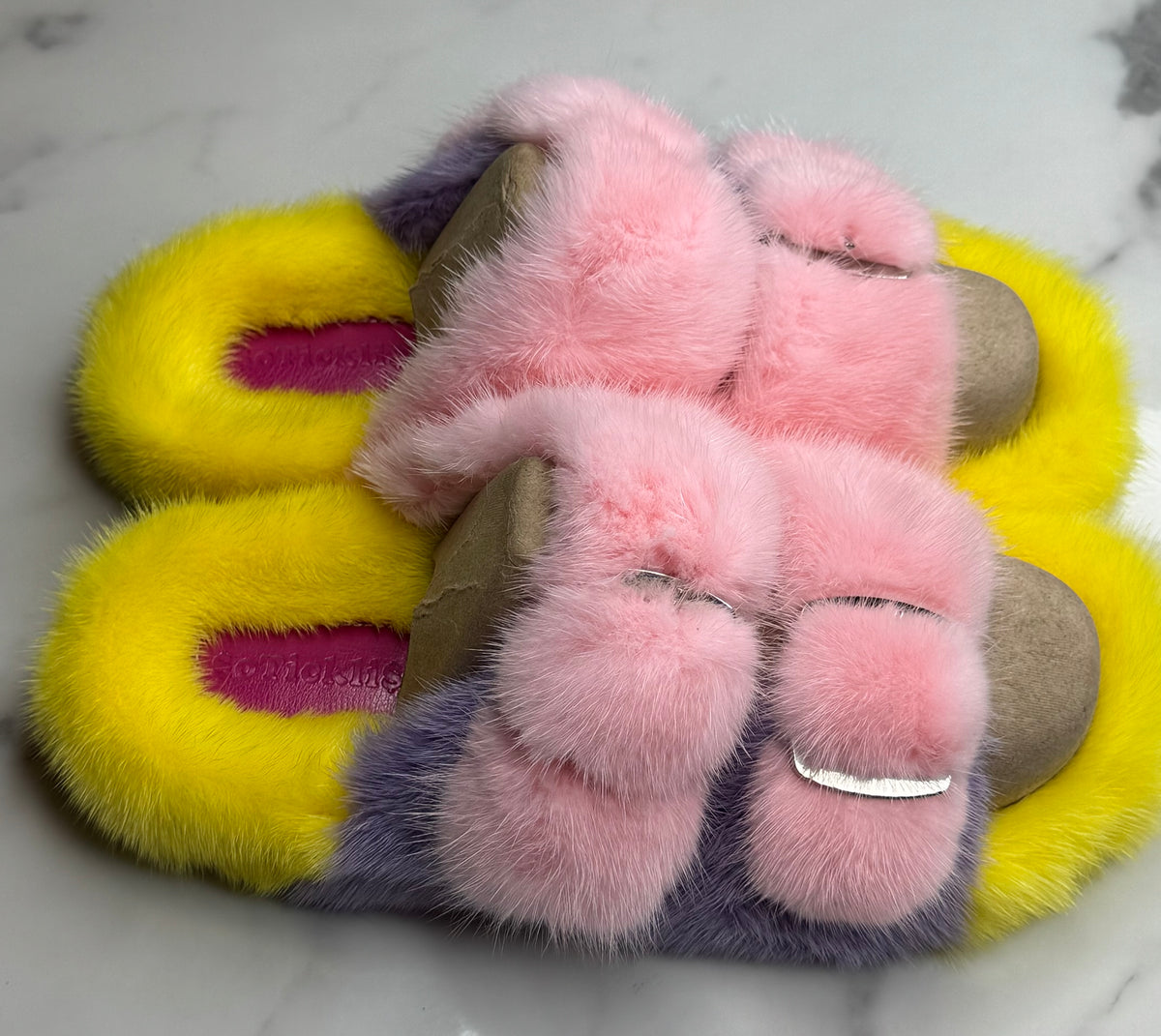 Oversized Mink OUTDOOR Slides