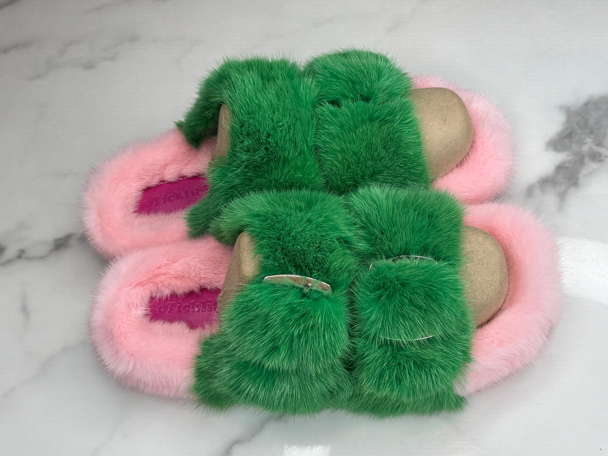 Oversized Mink OUTDOOR Slides