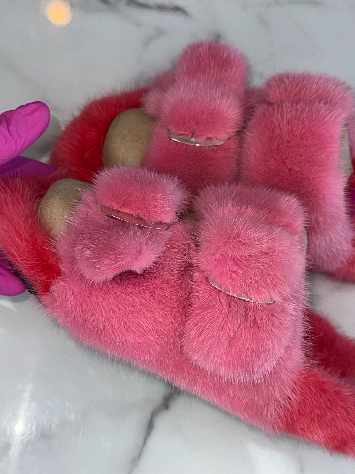 Oversized Mink OUTDOOR Slides
