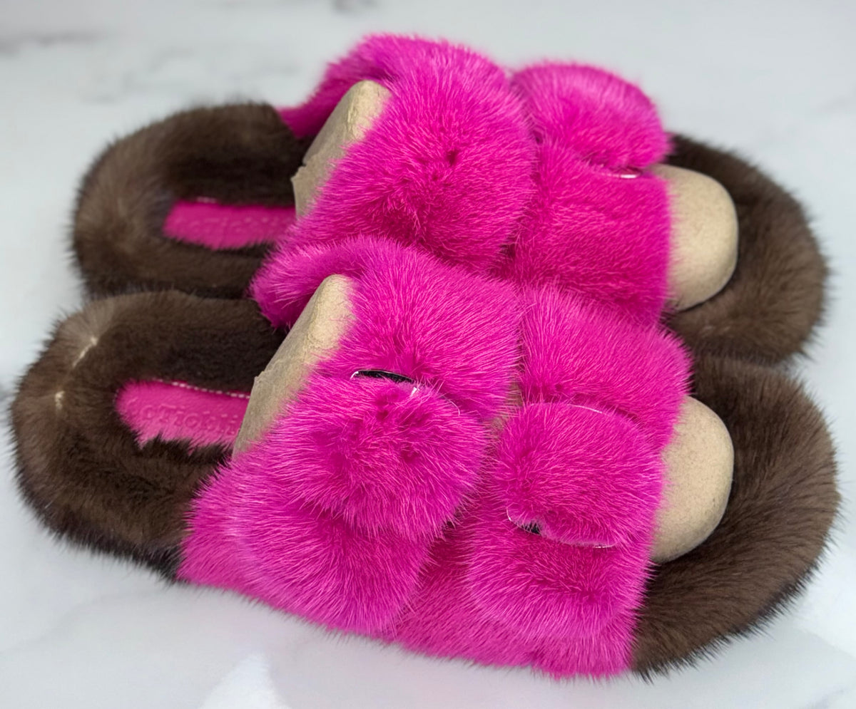 Oversized Mink OUTDOOR Slides