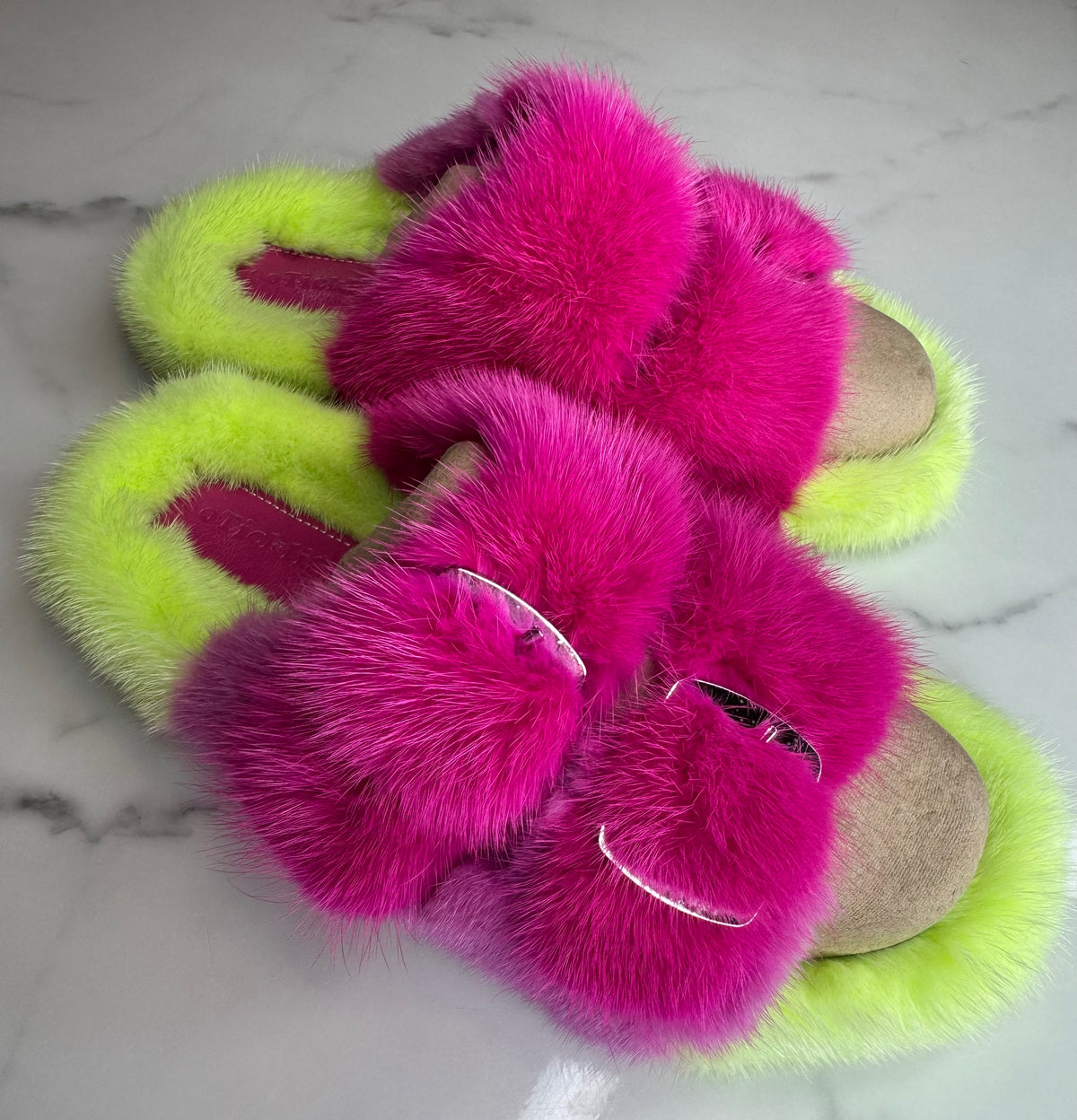 Oversized Mink OUTDOOR Slides