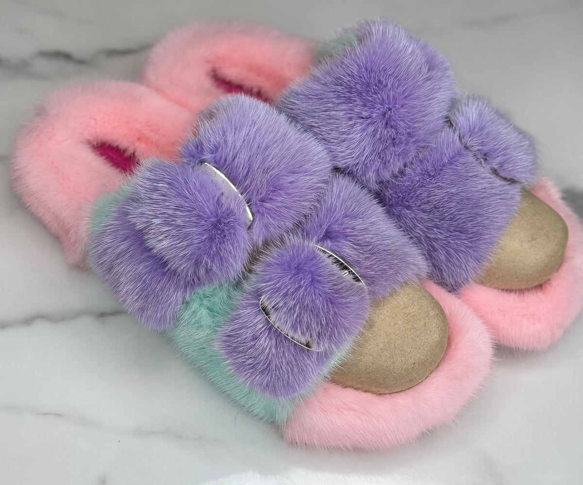 Oversized Mink OUTDOOR Slides