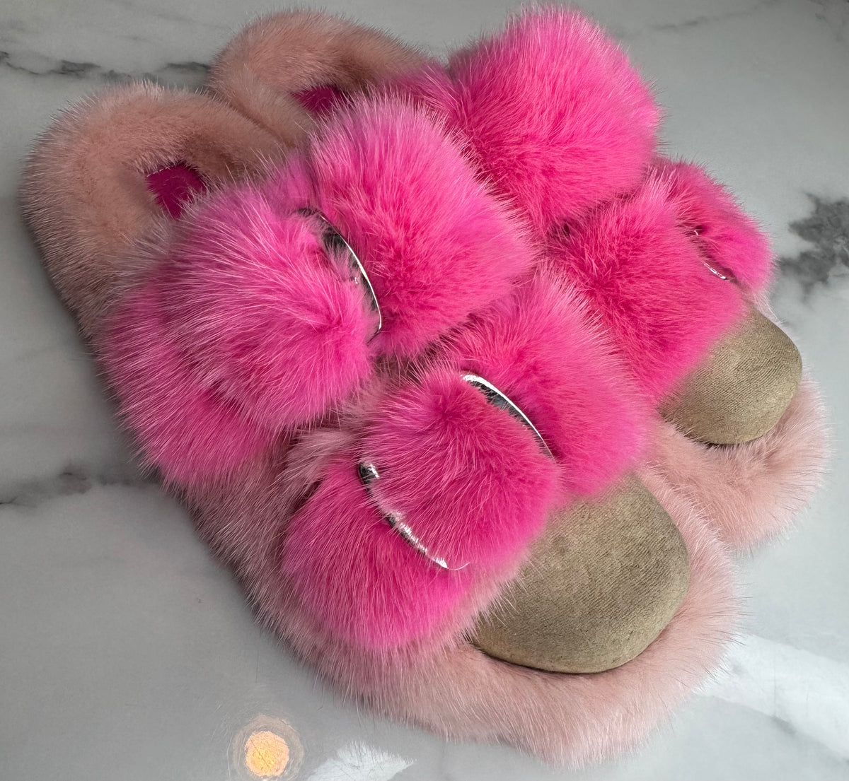 Oversized Mink OUTDOOR Slides
