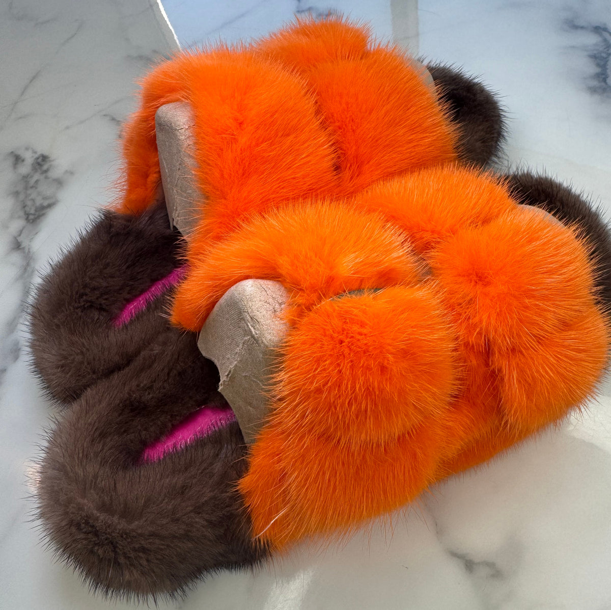 Oversized Mink OUTDOOR Slides