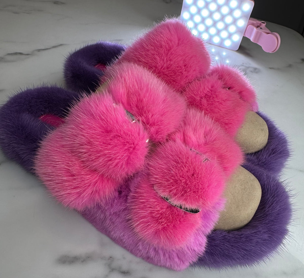 Oversized Mink OUTDOOR Slides