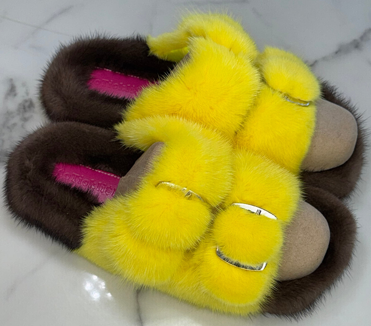 Oversized Mink OUTDOOR Slides