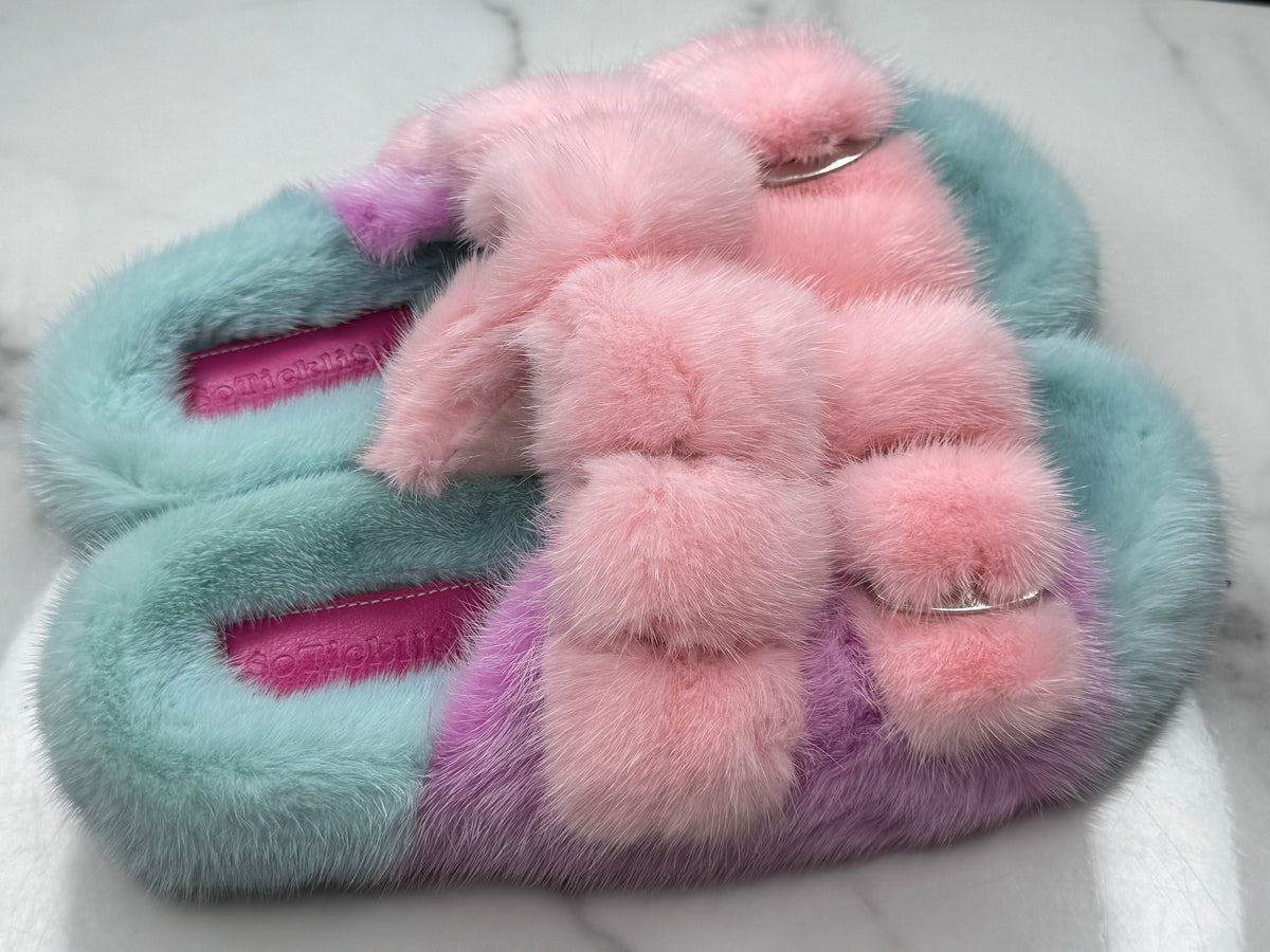 Oversized Mink OUTDOOR Slides